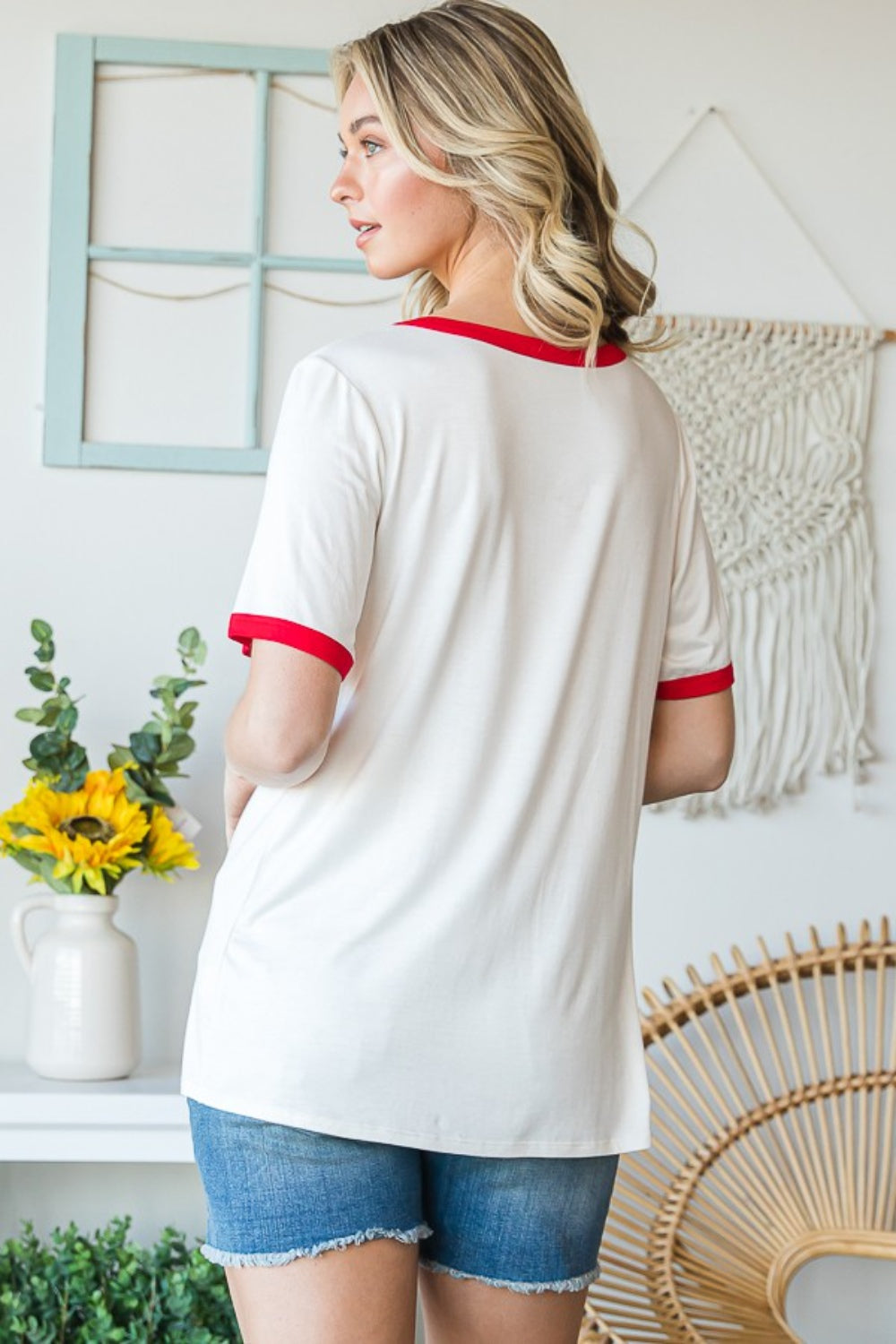 Heimish Full Size USA Contrast Trim Short Sleeve T-Shirt Heimish Full Size USA Contrast Trim Short Sleeve T-Shirt